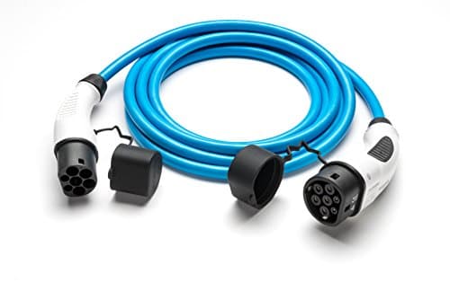 Car Quick Charger/22KW 32 A 3 Phase Type 2 Charging Plug & Socket Connector Adapter (Duo)/Blue/for Zoe Tesla BMWI3 BMWI8 E-P5 VW Golf VW Up. Mercedes B250E etc.