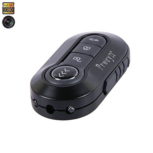 Spy Camera Car Key Motion Detection HD 1080P Camcorder , Prweyn® 16GB Metal Fuselage Mini DV Car Key Hidden Camcorder Night Vision Thumb DVR Camera Recorder 1920×1080 Video Recorder