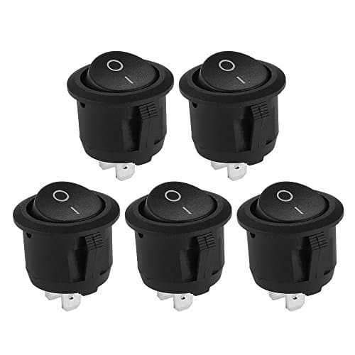 Wady 5x On/Off Self Latching Press Buttons Rocker Switch Toggle for Car Auto Boat