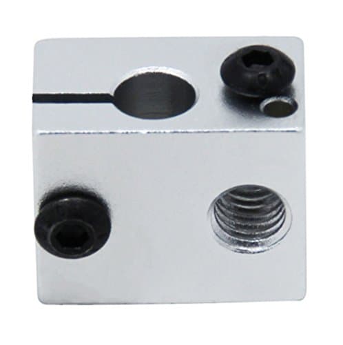 Qipang 5PCS Aluminum Heater Block Specialized for E3D V6 3D Printer Extruder