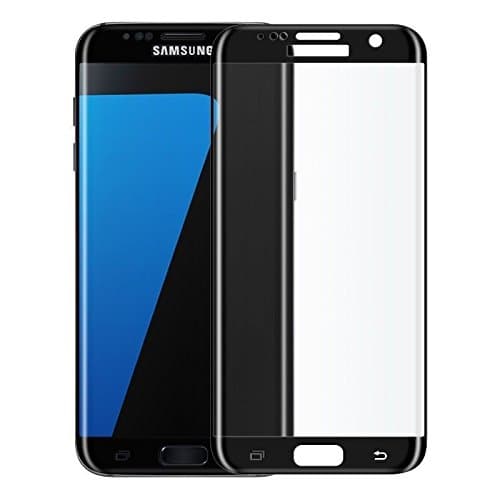 Just Mobilez 3D Curved Edge to Edge Glass Screen Protector For Samsung Galaxy S6 Edge (Black)