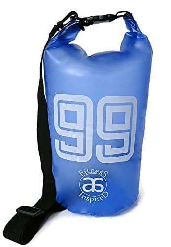 Essential Waterproof Camo or Translucent Dry Bag to Keep Gear Dry for Swim lessons, Beach outings, Kayaking, Rafting, Boating, Hiking, Camping and Fishing (Frosted Blue, #99 - 10L)