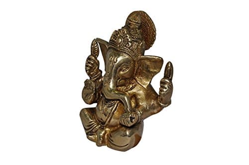 Brass Lord Ganesha statue seated statue sclupture