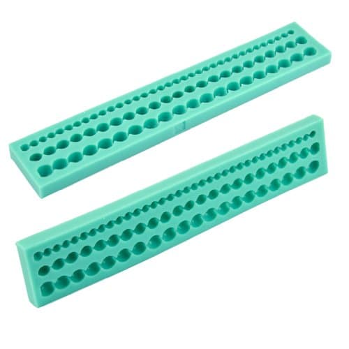 Lantomall Cake Decoration Three Rows Beads Silicone Mould Mold Sugarcraft