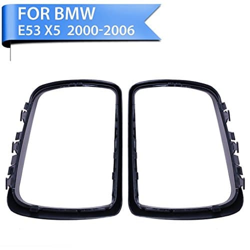 Sengear 1 Pair Left Right Door Outside Mirror Cover Cap Trim Ring