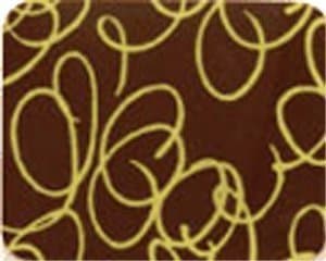 Chocolate Transfer Sheet, Gold Squiggles by American Chocolate Designs