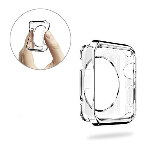 Apple Watch 2 Case 38mm, FashionAids eletroplated TPU Scratch-resistant Flexible Case Slim Lightweight Protector for Apple Watch Series 1, Series 2, 38mm Clear