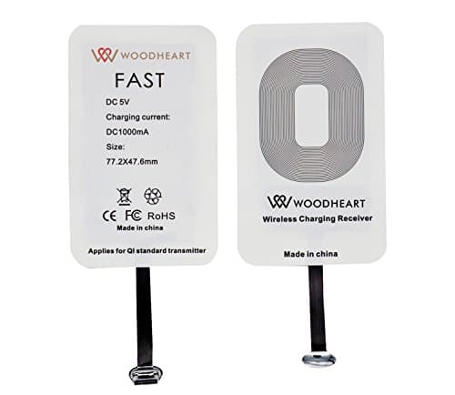Type C Wireless Charging Receiver, WOODHEART Universal Super Speed Ultra Slim High Efficiency Wireless Charging Receiver for LG G5, Huawei P9, Honor 8, Nexus 6P, HTC 10, OnePlus 3 and other USB-C Devices