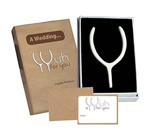 Jemsideas Wedding Day Snapable Wishbone Gift & Card Perfect Keepsake/Favour/Present For a Bride & Groom, Wife/Husband To Be, Friend, Bridesmaid, Best Man, Flower Girl, Page Boy (Wedding)