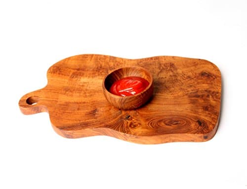 'Handmade Teak Wood Chopping Board/Serving Board/Cold Cuts Board Ulun Danu"