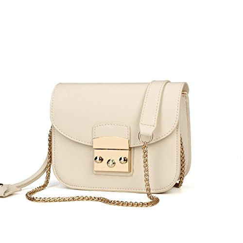 Sprnb All-Match Shoulder Diagonal Package Small Chain Bag Bag,Beige
