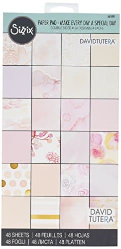 Sizzix 6"X12" Cardstock Pad By David Tutera 48/Pkg-Make Every Day A Special Day