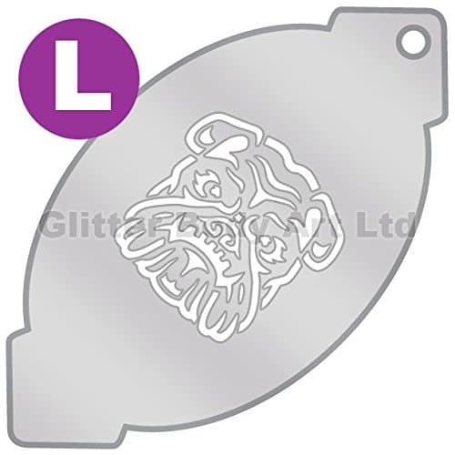 Face Paint Stencils - Large Bulldog 007