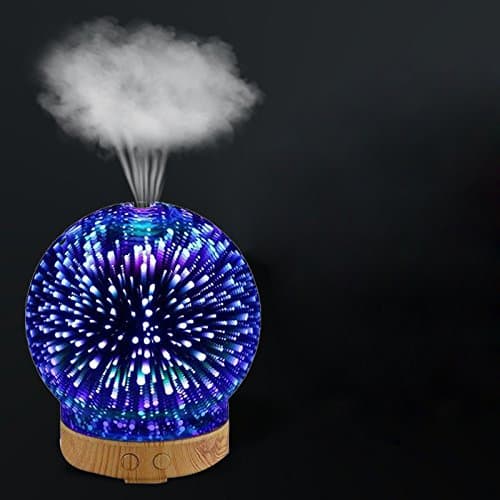 Jshq Aroma Essential Oil Diffuser Waterless Auto Shut-off 3d creative aromatherapy humidifier, broken, night light dual-use