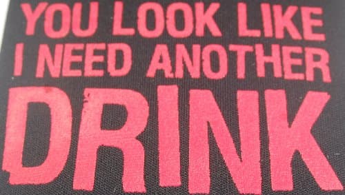 Price Wizard ROAD KILL, You Look Like I Need Another Drink, Officially Licensed, 5.5" x 4"CAN COOLER