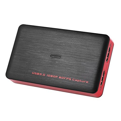 HENXUN USB 3.0 HDMI Video Capture Device Stream, Record and Share your Gameplay in 1080p 60fps,NO Need Install Driver,Ultra Low Latency,for PS4 Xbox One 360 and Wii w/ Capture Software + HDMI Ca (HENX