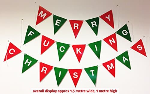 Horrible Party Store Merry Christmas Banner