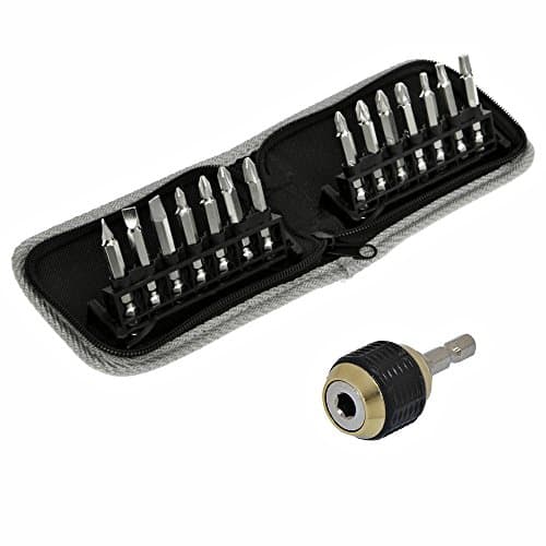 14pc Diamond Tipped Screwdriver Set + Quick Release Bit Holder