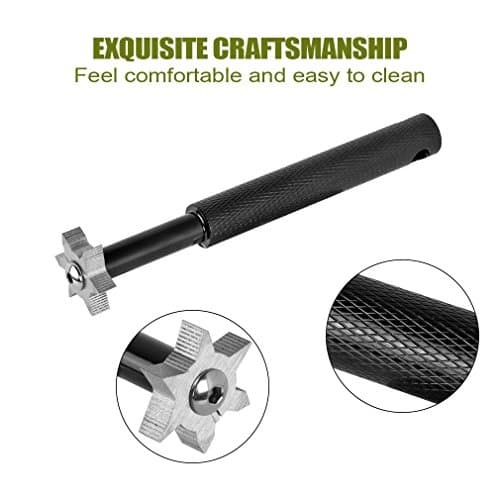 Golf Club Groove Sharpener tool with 6 cutters,Golf Cleaning Tool,Improved Backspin and Ball Control,Golf Accessories (black)