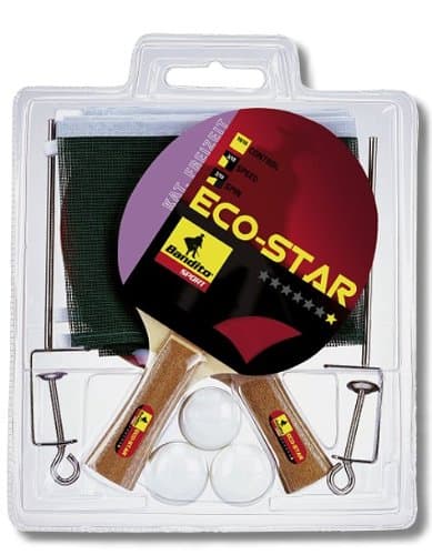 Budget Bat Set Complete Set with 2 Rackets ECO -Star - 3 Net Standard Qualitätsbälle *Includes