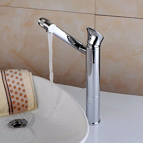 Coldtutu 2018 Modern Design Bathroom Sink Tap Basin Tap Quality, Plating Rotating Hot and Cold Water Ceramic Valve Kitchen Sink Mixer Tap Single Hole Single Handle Bathroom Sink Tap