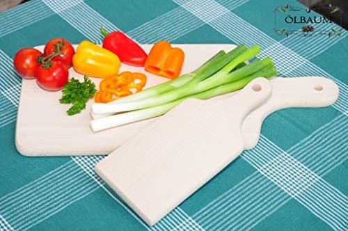 4x Grill Premium Pizza Board 2x Approx. 35 cm + 2 x 22 cm, Dishwasher-safe, Wood, natural, Bruschetta Serving Board Snack Board with Handle, Natural Wood Copper Beech Untreated, Pita, Raclette Grill Rack Donner NaanServing Board, Roti Ciabatta – Langos Chubz Serving Boards, Piadina – Chapati Focaccia Teri Yaki Serving Platter, Döner Kebab Tarte Flambée Onion Kitchen Party Buffet Plate Ekmek Papadam Bread Board and Bread Wood