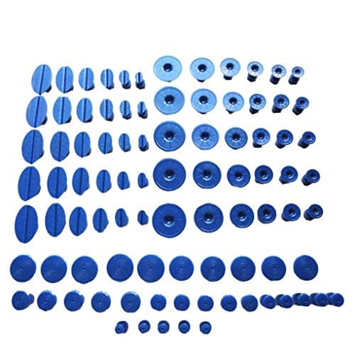 Qotone 90 Pcs PDR Tabs PDR Tool Paintless Dent Repair Tool Glue Tabs for Most Puller Lifter