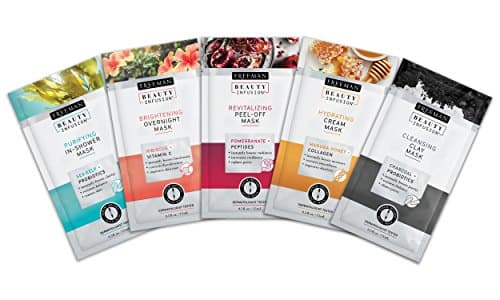 Freeman Beauty Infusion Mask Bundle 5 x 15ml | Cleansing | Hydrating | Revitalising | Brightening | Purifying | Made in USA | Number 1 face mask brand in USA | Only official UK distributor | 5 Sachets for the Price of 4