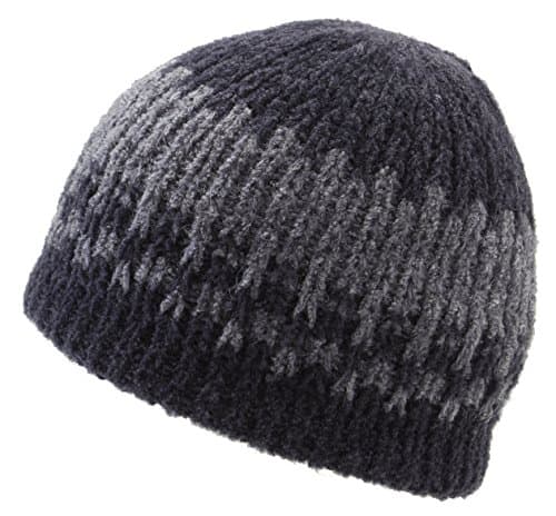 Icebox Knitting Women's Flat Dohm Yeti Brown Winter Wool Hat Beanie Skull Cap For Men and Women