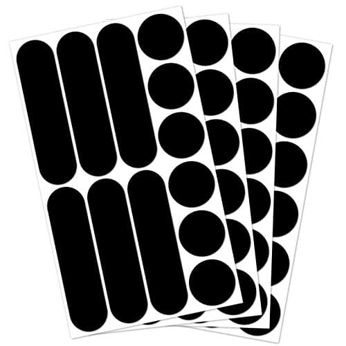 B REFLECTIVE, (4 Pack 12 retro reflective stickers kit, Night high visibility safety, Universal adhesive for Bike/Stroller/Buggy/Helmet/motorcycle/Scooter/Toys, Black