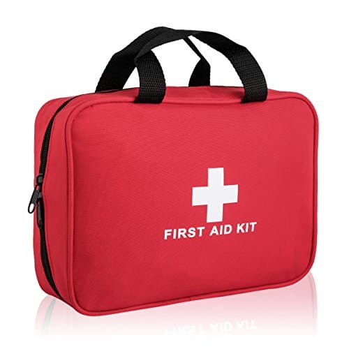 Professional Portable First Aid Kit -100 Pieces - CE FDA Approved Survival Supplies for Home, Office, Car, Travle, Outdoors Emergency Preparedness