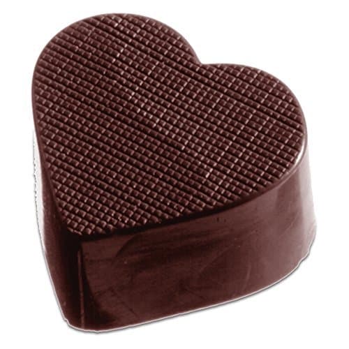 Chocolate World Textured Heart Chocolate Mold, 32 Forms by U Chocolate for the World