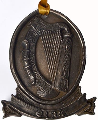 Island Turf bronze eire harp ornament (TSF38)