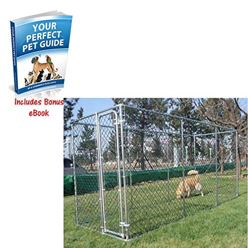 Sturdy 2-in-1 Dog Run Features a Pre-Assembled Gate - Can Be Assembled Two Ways - Strong Construction and High Sides Provides a Safe Environment For Your Dog or Puppy to Play or Run While Giving You Peace of Mind by e-Commerce Excellence