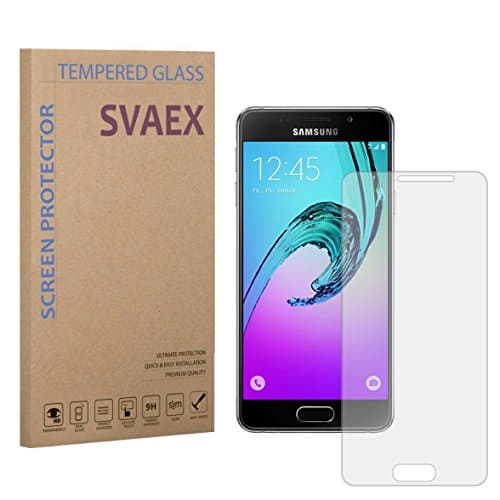 SVAEX Premium Tempered Glass Screen Protector For Samsung A3 (2015) - 0.3mm - HD Transparency - Oleophobic coating - 2.5D Round Edges - Delicate Touch - Japanese Glass