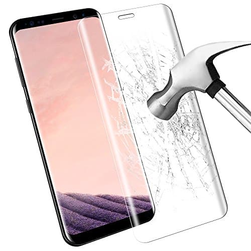Samsung Galaxy S8 Plus Screen Protect, Samione Galaxy S8 Plus Tempered Glass Protector 3D Full Coverage 9H Screen Protector Film for Galaxy S8 Plus - 1 pack(Transparent)