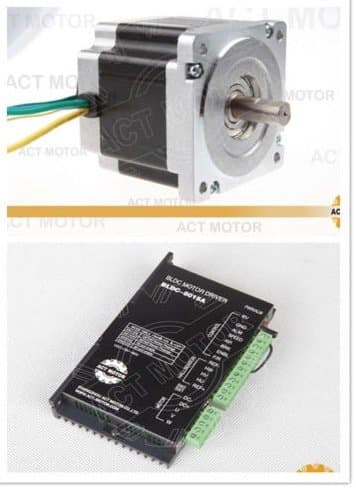 DE-SHIP FREE Nema34 1PC BLDC Motor 86BLF04 94 mm 48VDC 3000RPM 1.4Nm 440W Diameter 12.7 mm + BLDC-8015A-8CNC OEM ACT MOTOR GmbH
