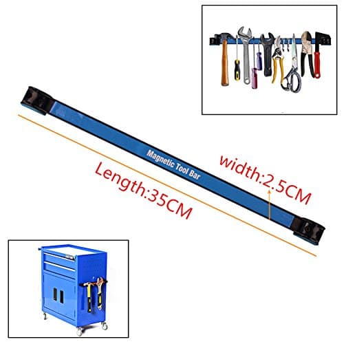 Tool Holder, Wall Mounted Heavy-Duty Metal Magnetic Organizer Tool Organizer Racks Set for Screwdrivers, Pliers, Wrenches, Knives, Scissors & More- 12"