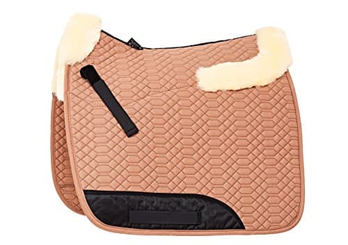 ENGEL GERMANY Sheepskin Square Saddle Pad Saddlecloth color camel beige (Schabra 4) Jumping/General Purpose