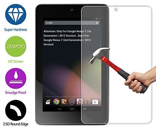 For Asus Google Nexus 7 (1st generation 2012)(NOT for Google Nexus 7 (2nd generation 2013)) Screen Protector ZeWoo® Premium Tempered Glass Protection Film (9H * 2.5D, 0.33mm thick)
