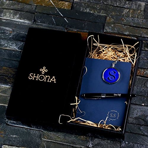 New Project Gift Set in Blue, Red or White with Journal, Matching Keychains and a Personalised Pen