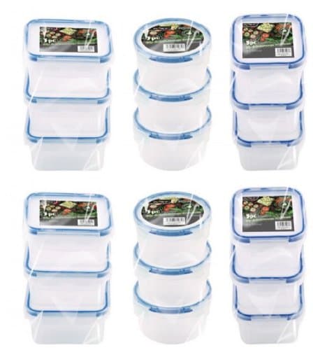 Small Plastic Snack Food Crafts DIY Storage Boxes Clip Click Lock Tub Container