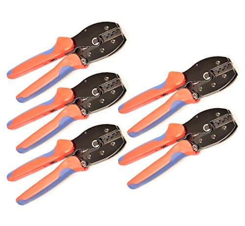 5x Iwiss 2.5/4/6 mm² – Crimping Tool Solar Connectors Connector MC4 MC3 Set