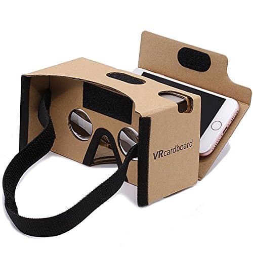 Google Cardboard, GANA 3D VR Cardboard DIY VR headset Box with Big Clear 3D Optical Lens | Comfortable Head Strap | Phone Sucker for All 3.5-6 Inch Smartphones
