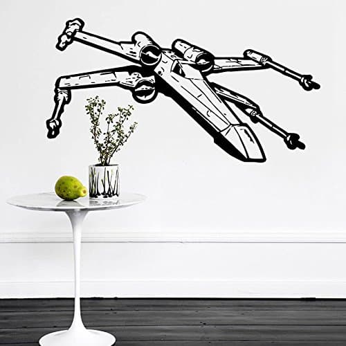 Wall Decals Star Wars Xwing X-Wing Fighter X wing Children Nursery Room Bedroom Office Window Dorm Vinyl Sticker Wall Decor Murals Wall Decal