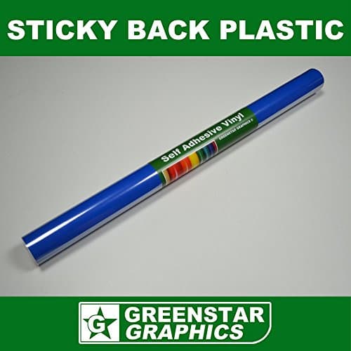 SELF ADHESIVE VINYL (Sticky Back Plastic) CHOOSE YOUR SIZE & COLOUR - Ideal for DIY, Hobbies, Arts & Crafts - GREENSTAR GRAPHICS ® (5m Blue Gloss)