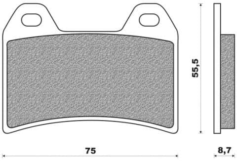 Front Brake Pads Sinter Metal Performance S2 FD. 0221 BMW F 800 R Ducati Monster 748 998 Supersport Suzuki GSX 1200, Yamaha XT 660 X, Victory, MV Agusta, KTM LC4, HUSQVARNA
