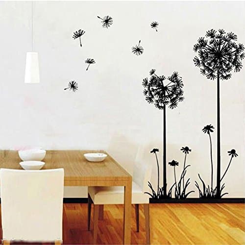 Dandelion In The Wind Huge Removable Vinyl Wall Sticker Mural Decal Art For Home Bedroom Decoration