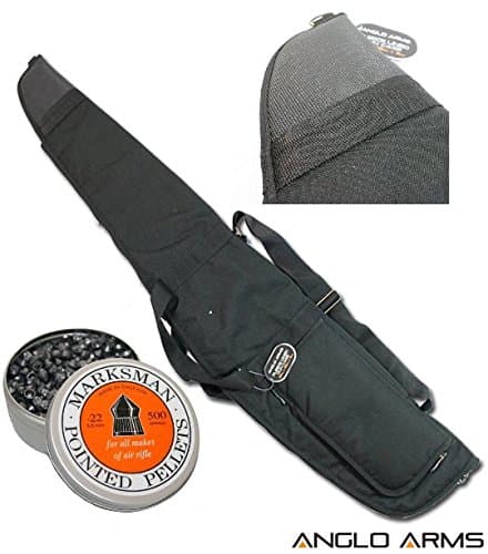 Anglo Arms BLACK GUN BAG WITH .22 MARKSMAN POINTED PELLETS