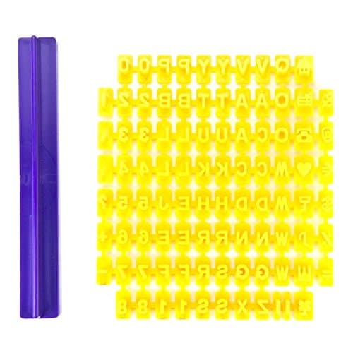 DRFUNDA Alphabet Letter Number Stamp Cutter Personalised Message Mold